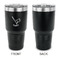 Golf 30 oz Stainless Steel Ringneck Tumblers - Black - Single Sided - APPROVAL