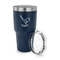 Golf 30 oz Stainless Steel Ringneck Tumblers - Navy - LID OFF