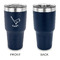 Golf 30 oz Stainless Steel Ringneck Tumblers - Navy - Single Sided - APPROVAL