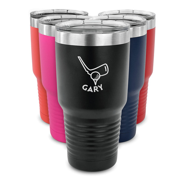Golf 30 oz Stainless Steel Ringneck Tumblers - Parent/Main