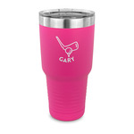 Golf 30 oz Stainless Steel Tumbler - Pink - Single Sided (Personalized)