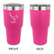 Golf 30 oz Stainless Steel Ringneck Tumblers - Pink - Single Sided - APPROVAL