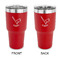 Golf 30 oz Stainless Steel Tumbler - Red - Double Sided (Personalized)