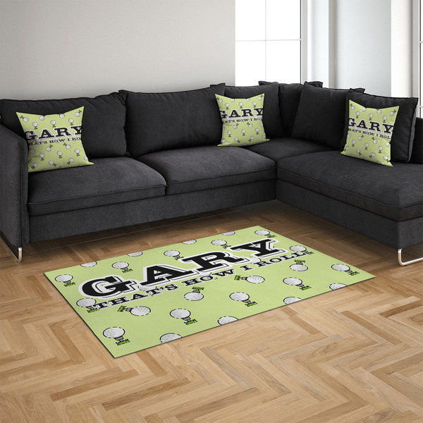 Golf 4'x6' Indoor Area Rugs - IN CONTEXT