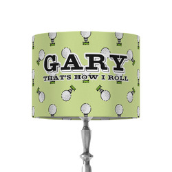 Golf 8" Drum Lamp Shade - Fabric (Personalized)