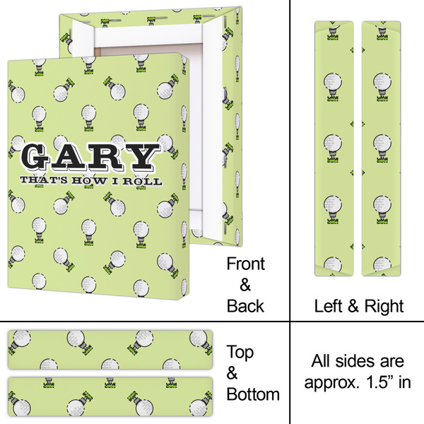 Golf 8x10 - Canvas Print - Approval