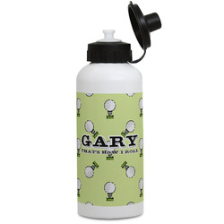 Golf Water Bottles - Aluminum - 20 oz - White (Personalized)