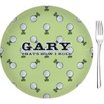 Golf Glass Appetizer / Dessert Plate 8" (Personalized)