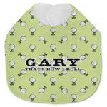 Golf Jersey Knit Baby Bib w/ Name or Text