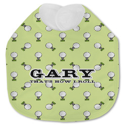 Golf Jersey Knit Baby Bib w/ Name or Text