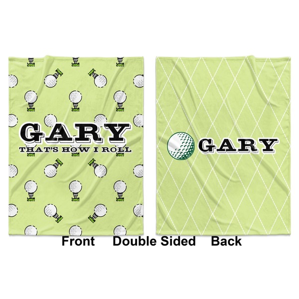 Golf Baby Blanket (Double Sided - Printed Front and Back)