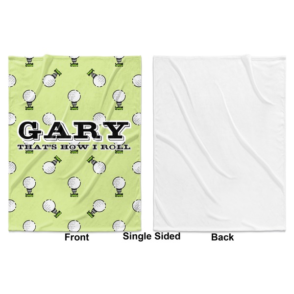 Golf Baby Blanket (Single Sided - Printed Front, White Back)