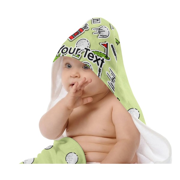 Golf Baby Hooded Towel on Child
