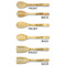 Golf Bamboo Cooking Utensils Set - Double Sided - APPROVAL