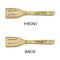Golf Bamboo Slotted Spatulas - Double Sided - APPROVAL