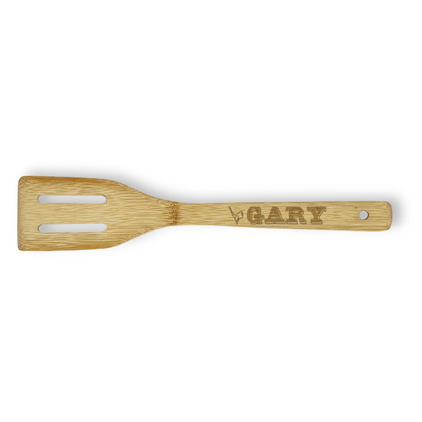 Custom Golf Bamboo Slotted Spatula - Double Sided (Personalized)