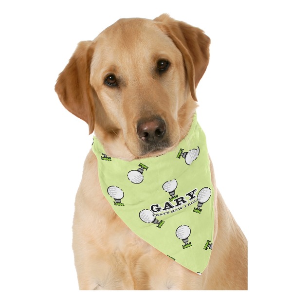 Custom Golf Dog Bandana Scarf w/ Name or Text