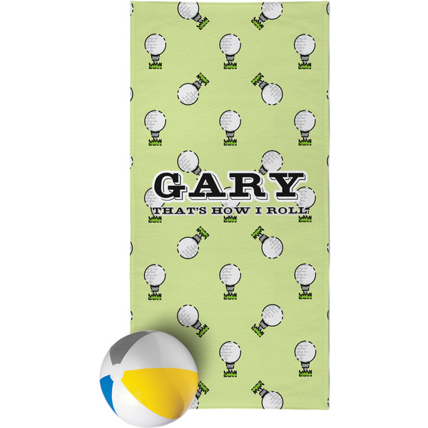 Custom Golf Beach Towel (Personalized)