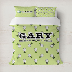 Golf Duvet Cover Set - Full / Queen (Personalized)