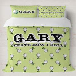 Golf Duvet Cover Set - King (Personalized)