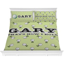 Golf Comforter Set - King (Personalized)