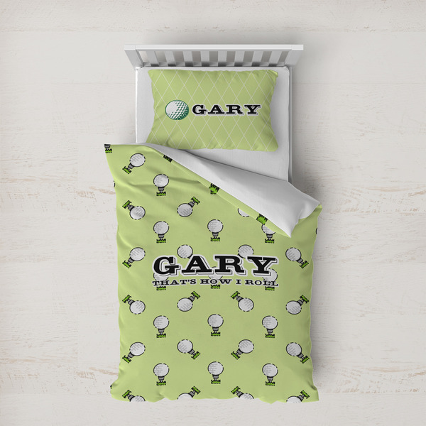 Custom Golf Duvet Cover Set - Twin XL (Personalized)