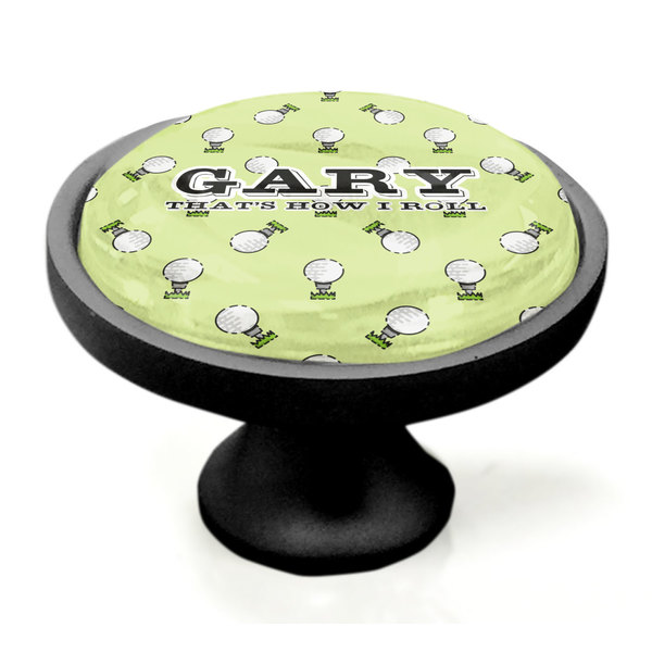 Golf Black Custom Cabinet Knob (Side)