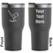 Golf Black RTIC Tumbler - Front and Back