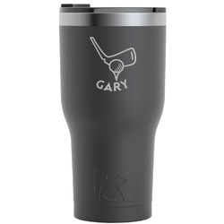 Golf RTIC Tumbler - Black - Engraved Front (Personalized)