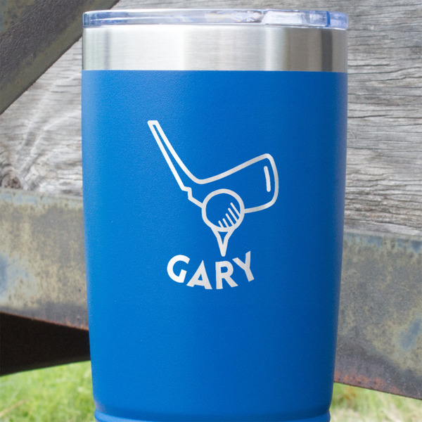 Golf Blue Polar Camel Tumbler - 20oz - Close Up