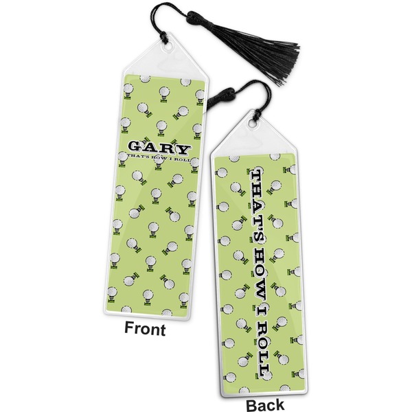 Golf Bookmark with tassel - Front and Back