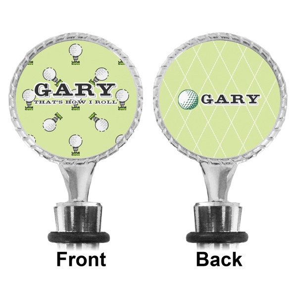 Golf Bottle Stopper - Front and Back