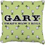 Golf Faux-Linen Throw Pillow (Personalized)