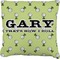 Golf Faux-Linen Throw Pillow (Personalized)