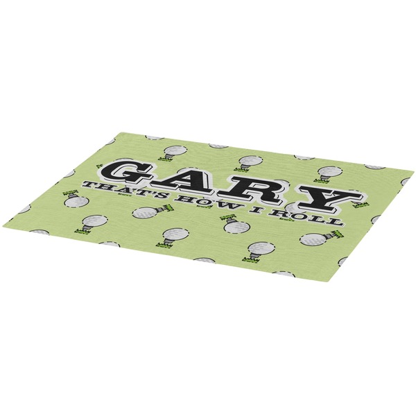 Golf Burlap Placemat (Angle View)