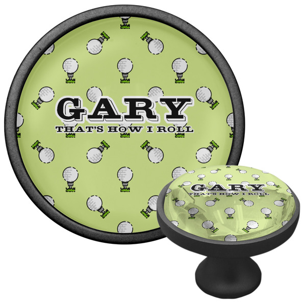 Golf Cabinet Knob - Black - Multi Angle