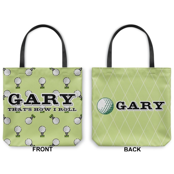 Golf Canvas Tote - Front and Back
