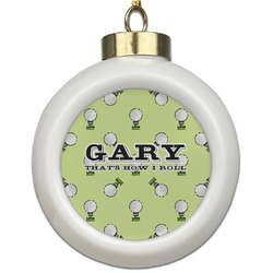 Golf Ceramic Ball Ornament (Personalized)