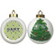 Golf Ceramic Christmas Ornament - X-Mas Tree (APPROVAL)