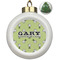 Golf Ceramic Christmas Ornament - Xmas Tree (Front View)
