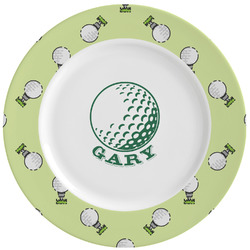 Golf Ceramic Dinner Plates (Set of 4) (Personalized)