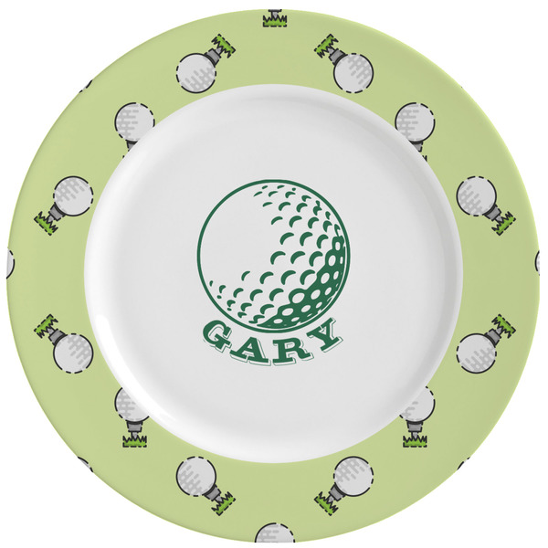 Custom Golf Ceramic Dinner Plates (Set of 4) (Personalized)