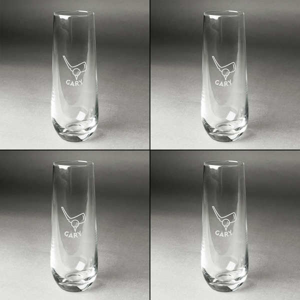 Golf Champagne Flute - Set of 4 - Approval
