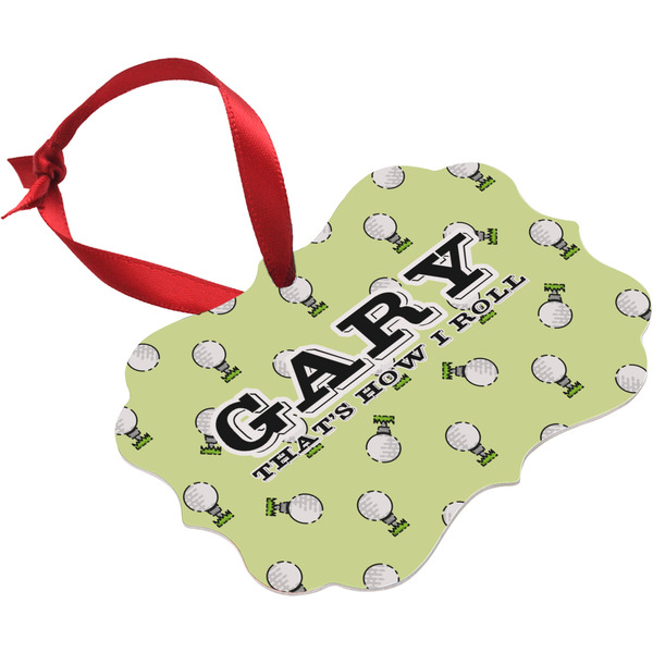 Golf Christmas Ornament (Angle View)
