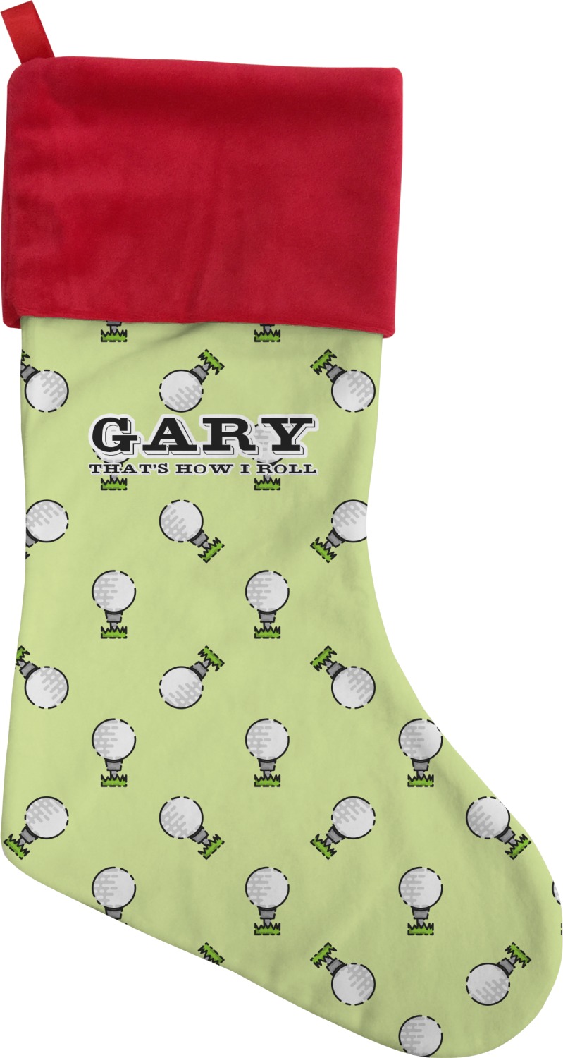 Golf Christmas Stocking DoubleSided (Personalized) YouCustomizeIt