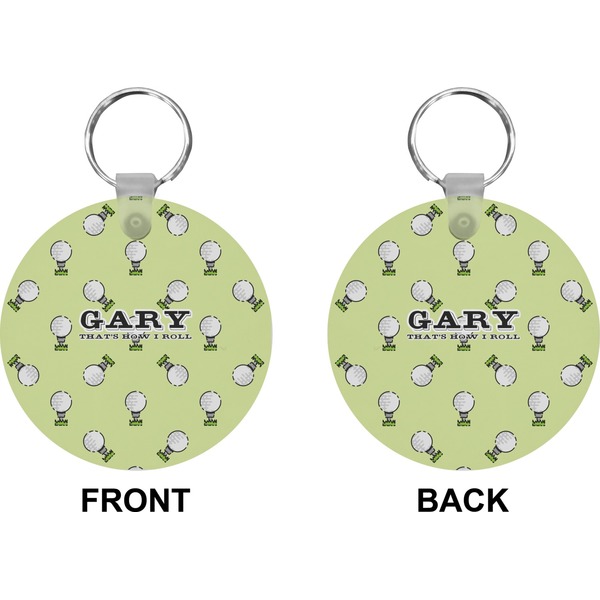 Golf Circle Keychain (Front + Back)