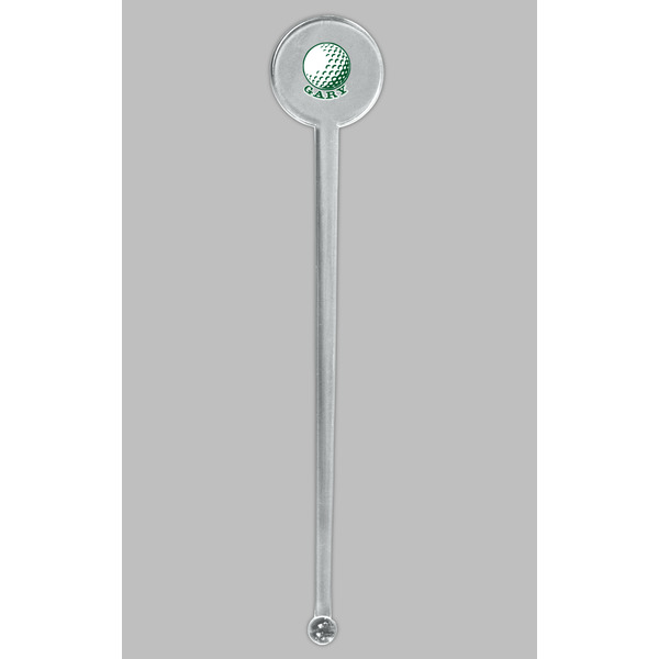 Golf Clear Plastic 7" Stir Stick - Round - Single Stick