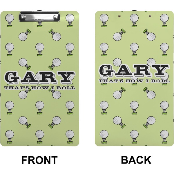 Golf Clipboard (Legal) (Front + Back)