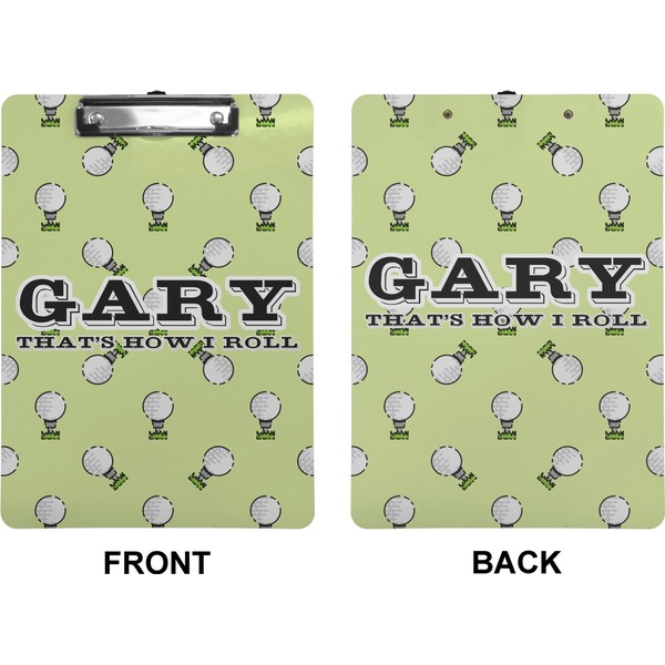 Golf Clipboard (Letter) (Front + Back)