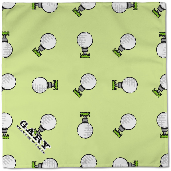 Golf Cloth Napkins - Personalized Dinner (Full Open)